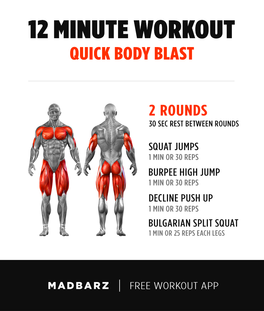 12-min body blast workout