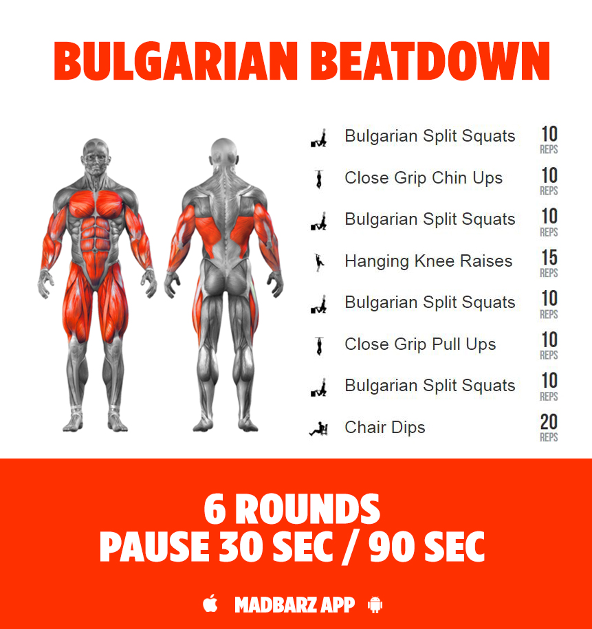 Try to survive this workout - The Bulgarian Beatdown